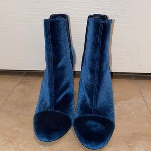 Sam Edelman Blue velvet boots